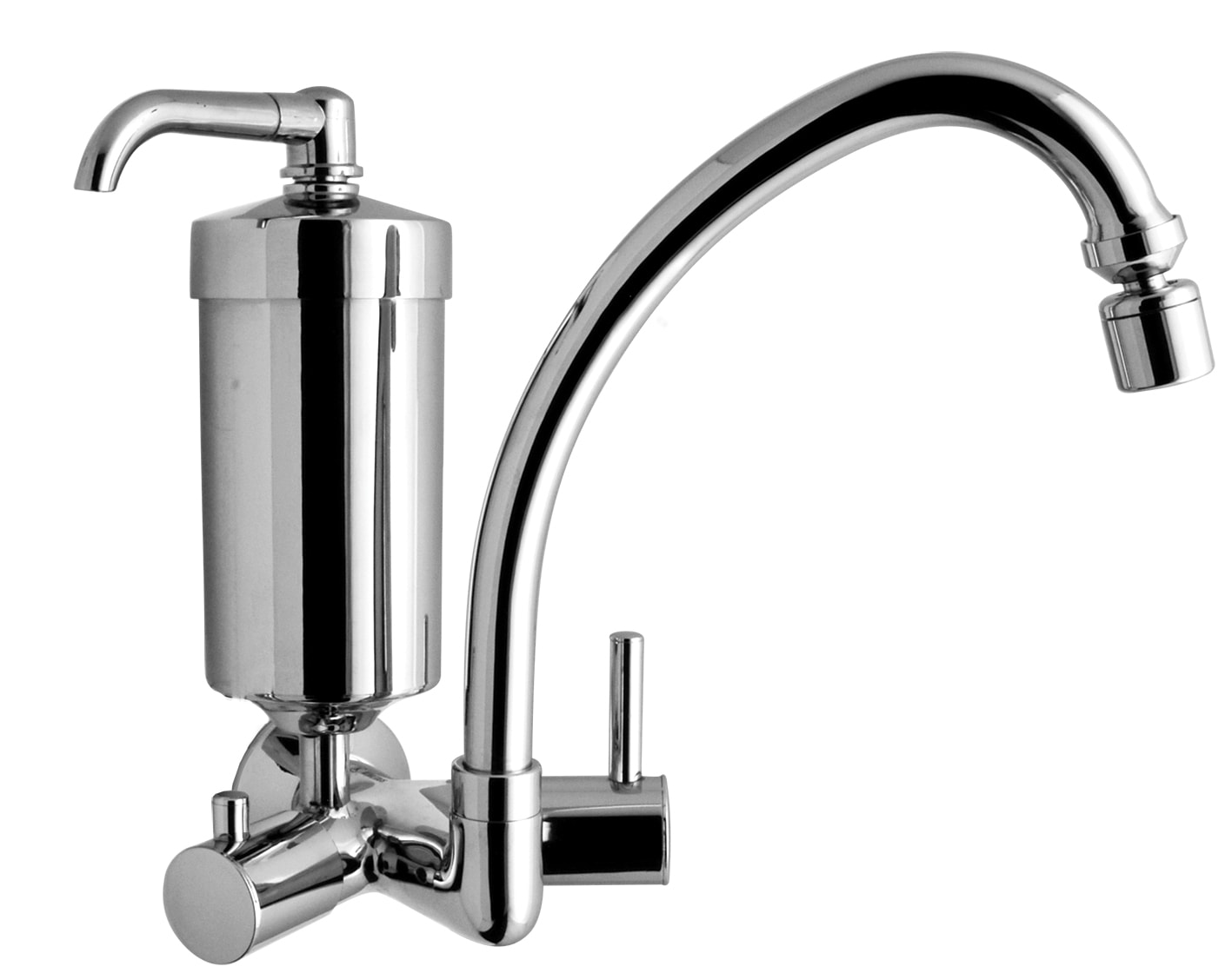 Torneira para Cozinha Kimetais Delicatta Slim com Filtro Parede Cromado - 1169 C58