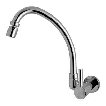 Torneira para Cozinha Kimetais Delicatta Slim Parede Cromado - 1168 C58