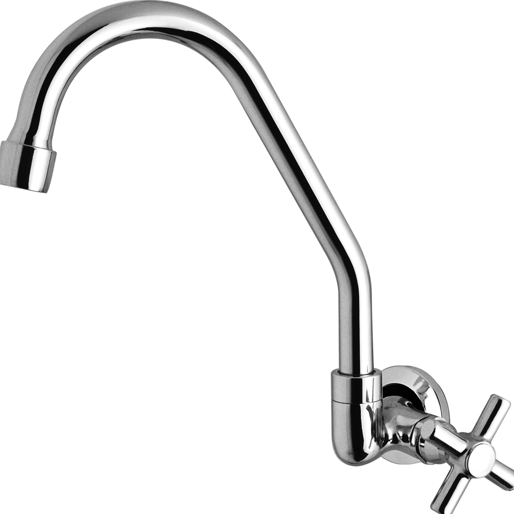 Torneira para Cozinha Kimetais Sun Light Parede Cromado - 1068C62