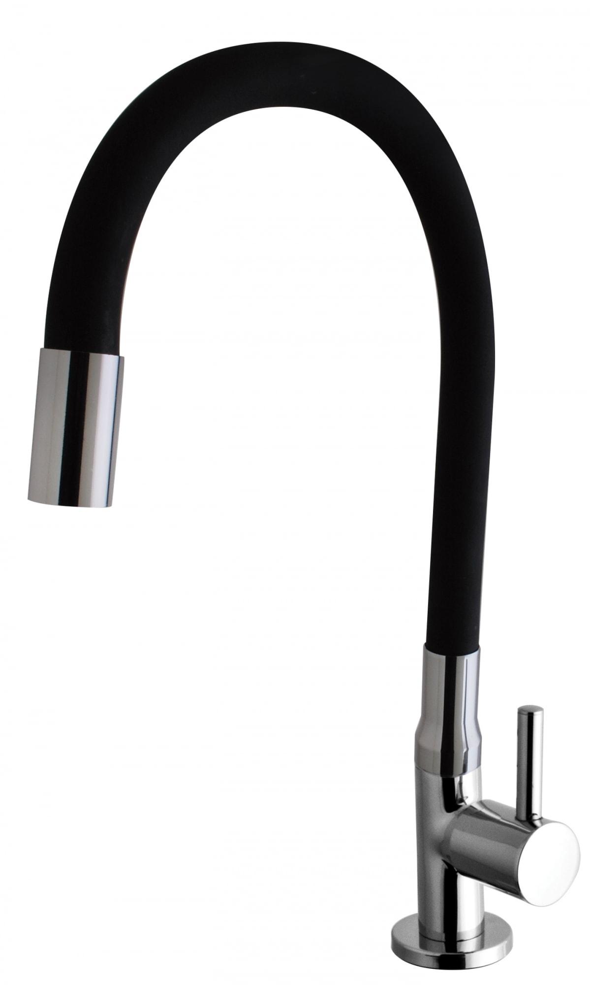 Torneira para Cozinha Kimetais Vitacor Delicatta Slim Gourmet Bica Flexível Mesa Preta - 1167 C58