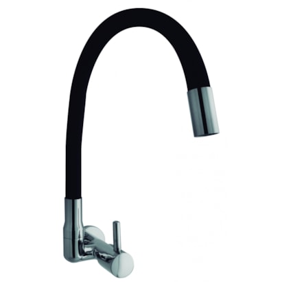 Torneira para Cozinha Kimetais Vitacor Delicatta Slim Parede Preta - 1168 C58