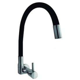 Torneira para Cozinha Kimetais Vitacor Delicatta Slim Parede Preta - 1168 C58