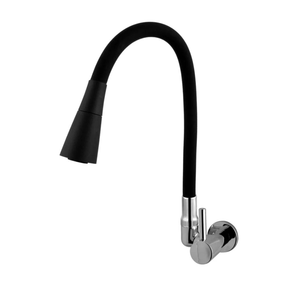 Torneira para Cozinha Kimetais Vitacor Duo Jet Delicatta Slim Gourmet Bica Flexível Black - 1168 C58