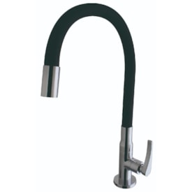 Torneira para Cozinha Kimetais Vitacor Lume Gourmet Bica Flexível Mesa Preta - 1167 C56