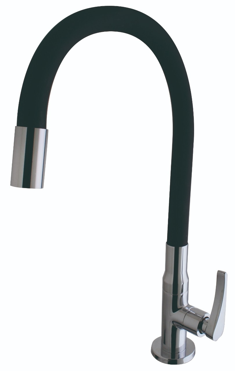 Torneira para Cozinha Kimetais Vitacor Lume Gourmet Bica Flexível Mesa Preta - 1167 C56