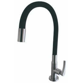 Torneira para Cozinha Kimetais Vitacor Lume Gourmet Bica Flexível Mesa Preta - 1167 C56