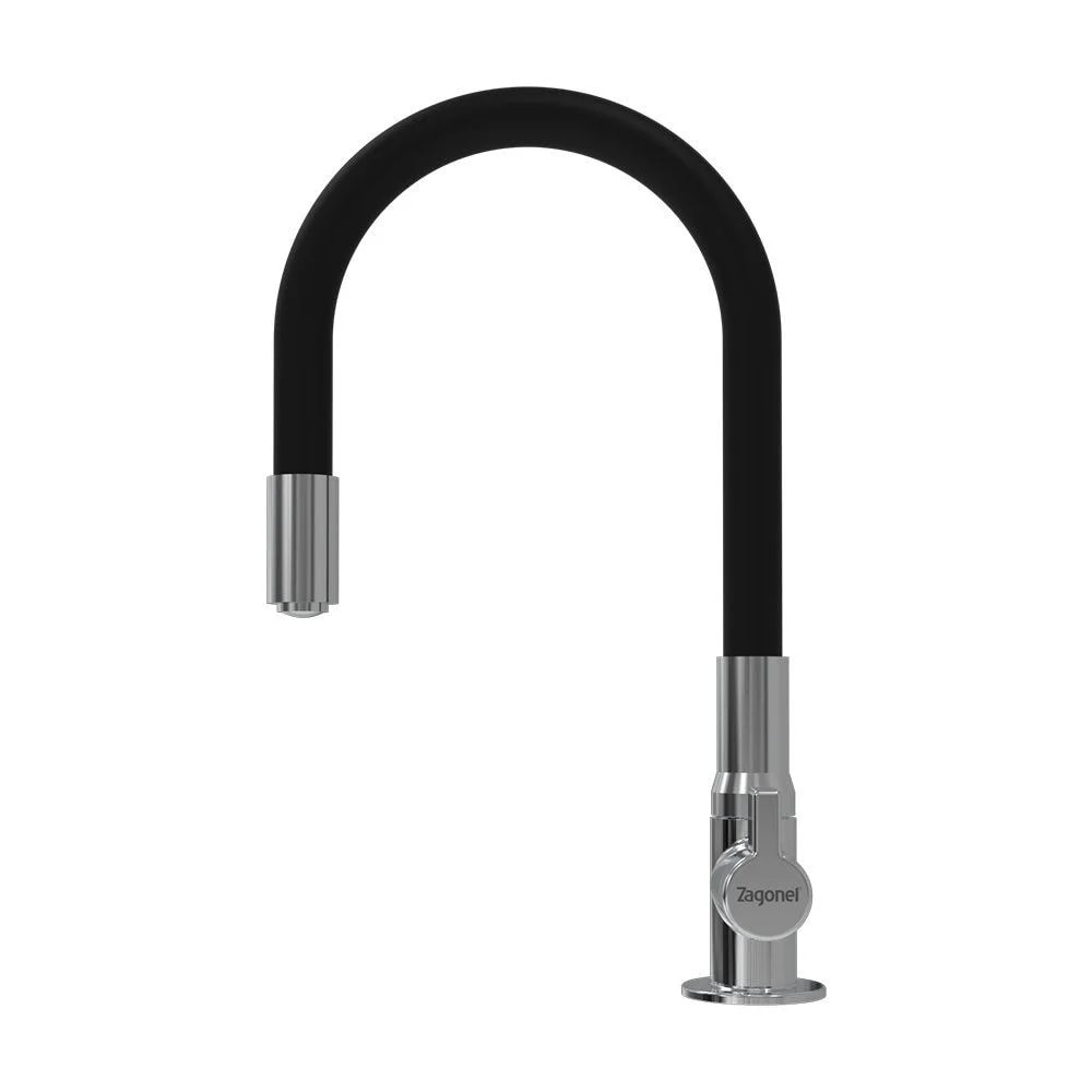 Torneira para Cozinha Zagonel Motion Mesa Preta e Cromada - TOMTCZBAMPR001