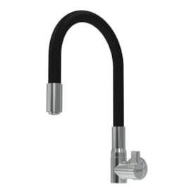 Torneira para Cozinha Zagonel Motion Parede Preta e Cromada - TOMTCZPAMPR001