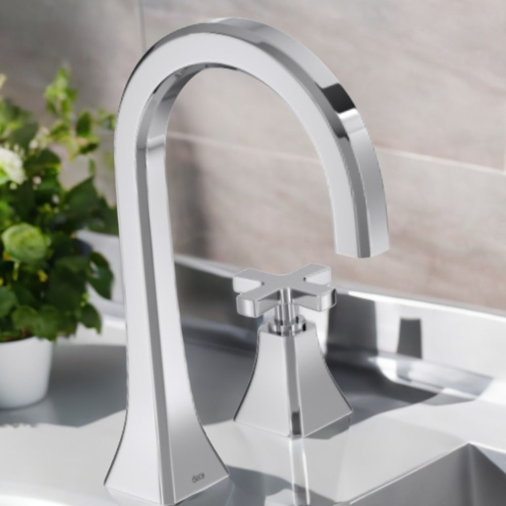 Torneira para Lavatório Deca Wish Mesa Bica Alta Cromada - 1191.C.WSH