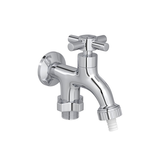 Torneira para Tanque Deca Izy com Duas Saídas Parede Cromado - 1155.C37