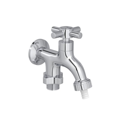 Torneira para Tanque Deca Izy com Duas Saídas Parede Cromado - 1155.C37