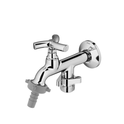 Torneira para Tanque Docol Primor com Duas Sáidas Parede Cromado - 00672906