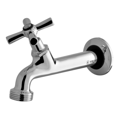 Torneira para Tanque Kimetais Golmax Parede Cromado - 1033 C8
