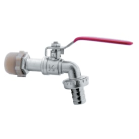 Torneira para Tanque Kimetais Parede Cromado - 1228