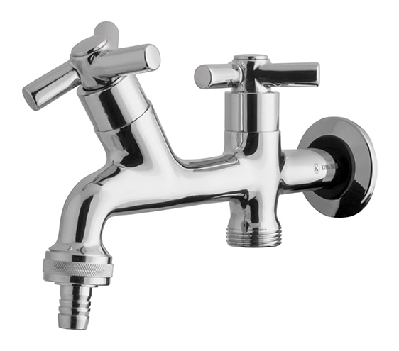 Torneira para Tanque Kimetais Triade com Duas Saídas Parede Cromado - 1183 C66