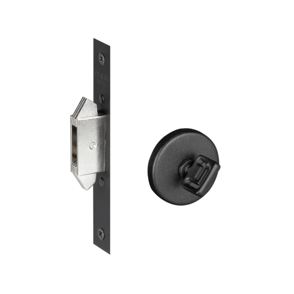 Trava Pado IX Correr Para Banheiro Preto Textura - 57023007