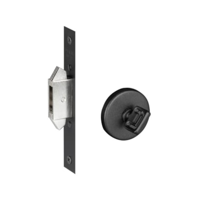 Trava Pado IX Correr Para Banheiro Preto Textura - 57023007