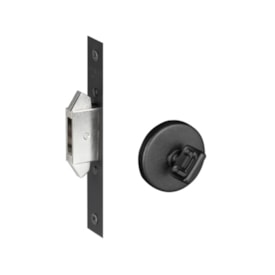 Trava Pado IX Correr Para Banheiro Preto Textura - 57023007