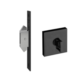 Trava Pado Zamac Correr Para Banheiro Preto Texturizado - 57023003