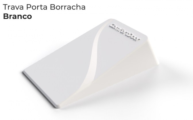 Trava Porta ComfortDoor Borracha Branco