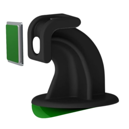 Trava Porta Magnético com Fixação Adesiva Plasnature Preto - PLA21103