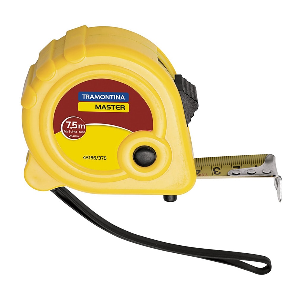 Trena Tramontina ABS Fita de Aço 7,5m Freio Duplo - 43156375