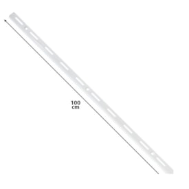 Trilho para Prateleira Aço Versátil Zincado Branco 100cm Fico - 6000051003
