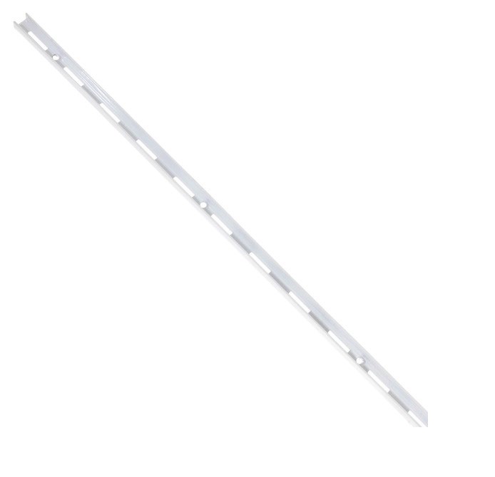 Trilho para Prateleira Aço Versátil Zincado Branco 100cm Fico - 6000051003