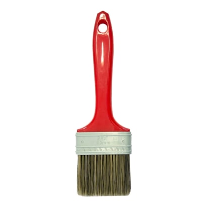 Trincha Compel Versatil 2 1/2' Cerda Gris Cabo Vermelho - 0.716