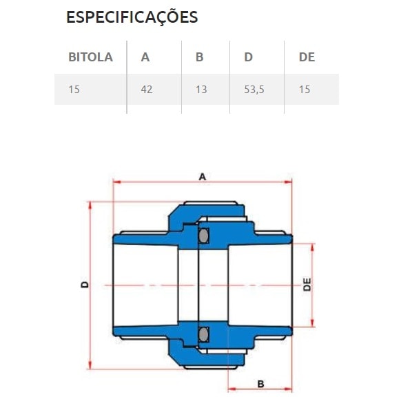União CPVC Tigre 15mm 1/2