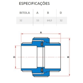 União PVC Soldável Tigre 32mm 1