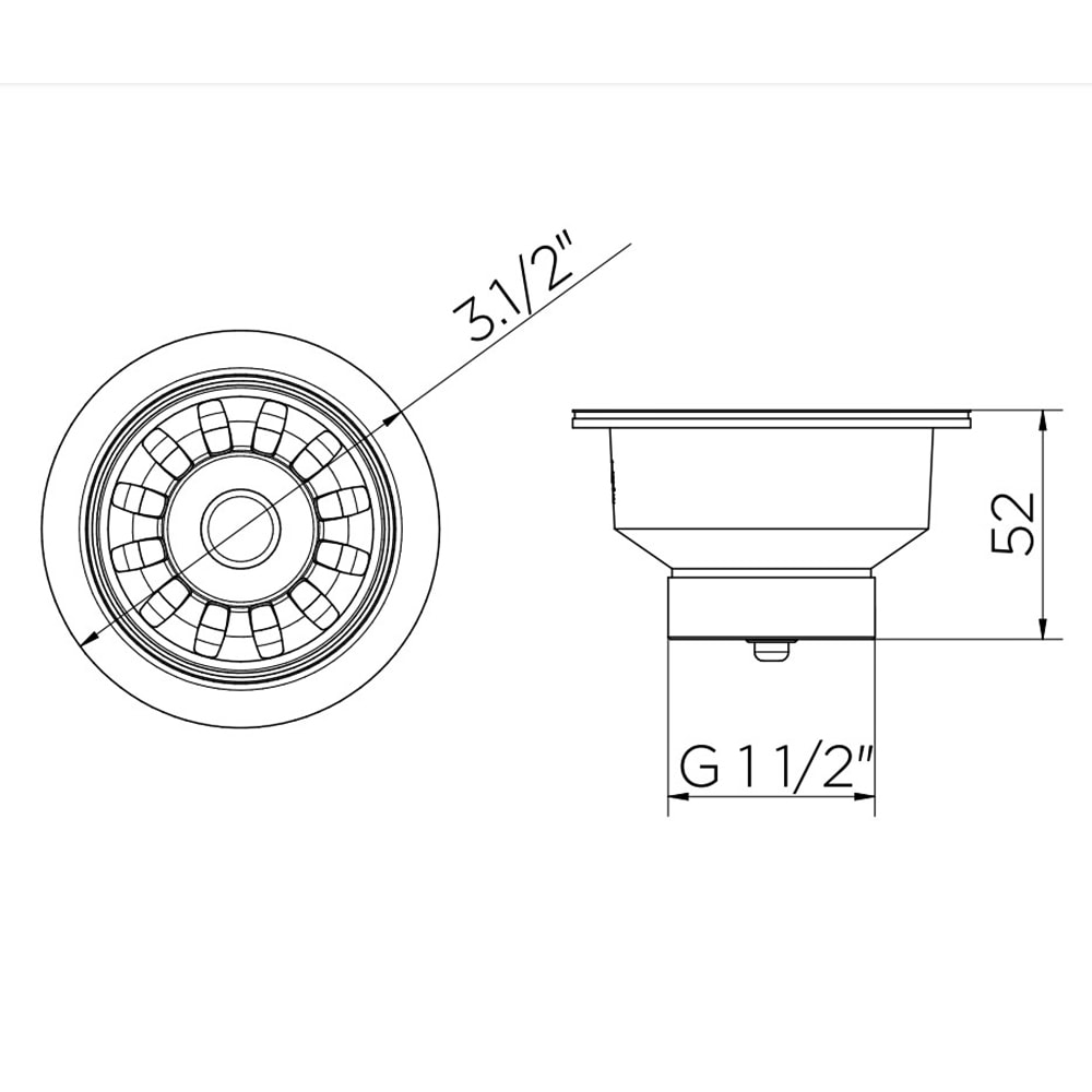 Válvula de Escoamento Docol Luxo 3.1/2