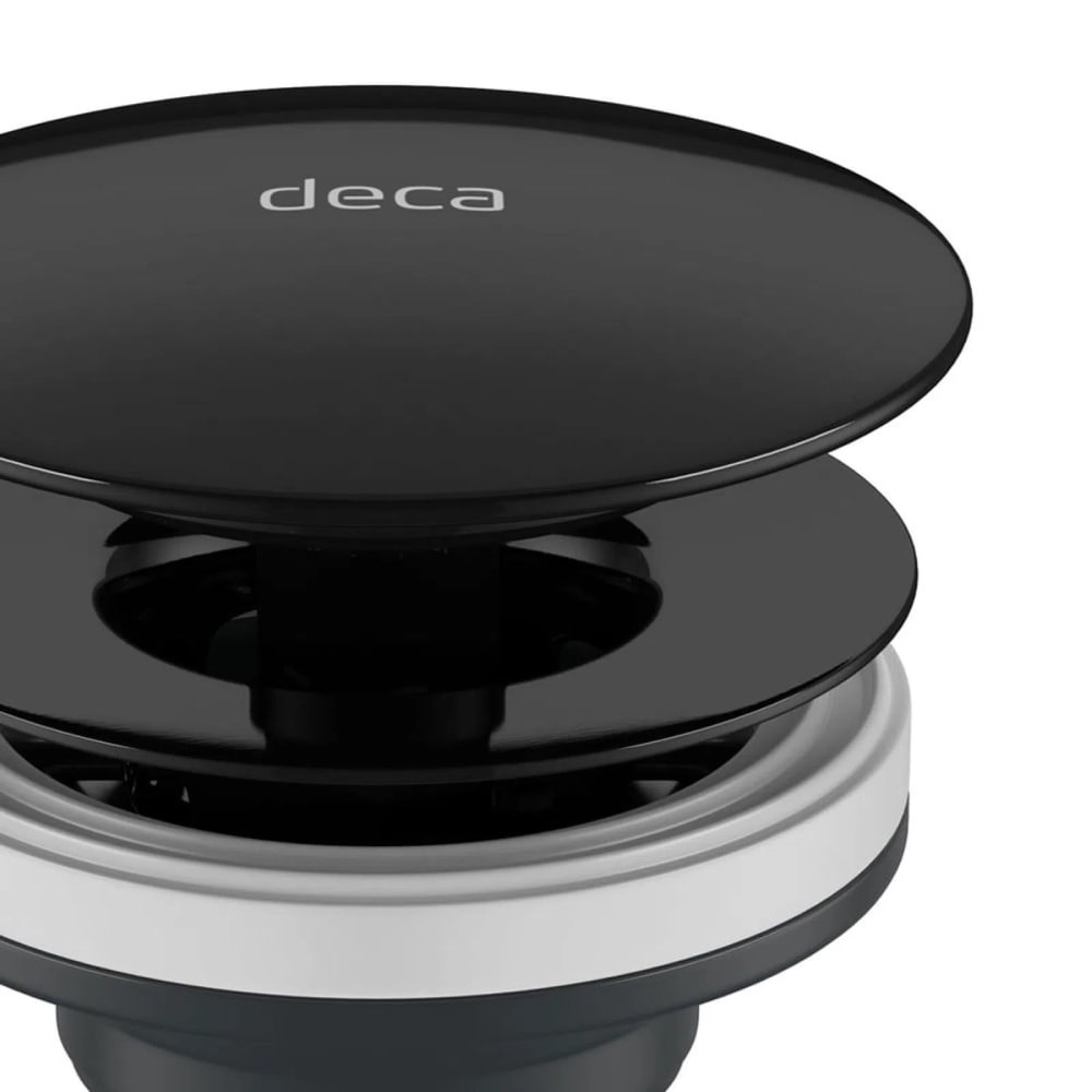 Válvula de Escoamento para Lavatório/Cuba/Bidê Deca Black Noir - 1601.BL.NO