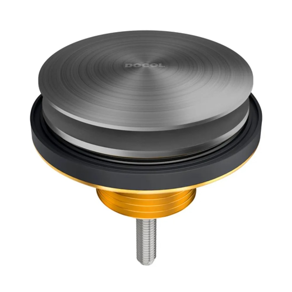 Válvula de Escoamento para Lavatório de Banheiro Oculta Docol 7/8 Grafite Escovado - 992670