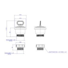 Válvula de Escoamento para Tanque Deca - 1606.C.DUO