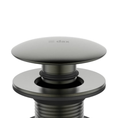 Válvula de Escoamento Redonda Para Lavatório Dax Click com Tampa - DAX-1013-GR