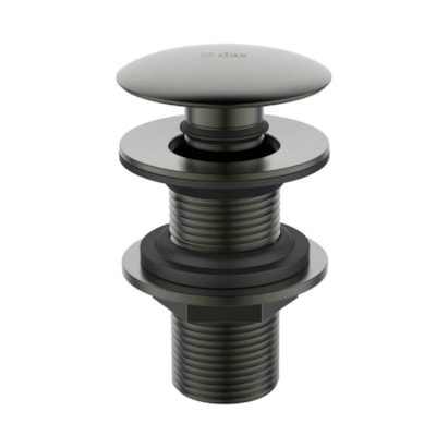 Válvula de Escoamento Redonda Para Lavatório Dax Click com Tampa - DAX-1013-GR