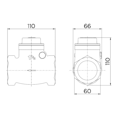 Válvula de Retenção Horizontal Docol 1.1/2