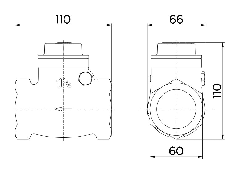 Válvula de Retenção Horizontal Docol 1.1/2