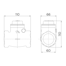 Válvula de Retenção Horizontal Docol 1.1/2