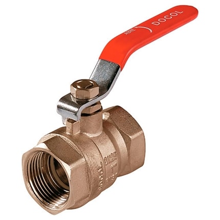 Válvula Esfera Docol com Alavanca Vermelha 1