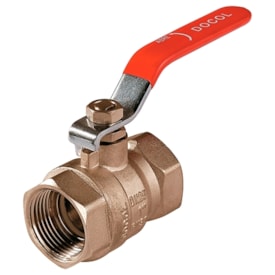 Válvula Esfera Docol com Alavanca Vermelha 3/4