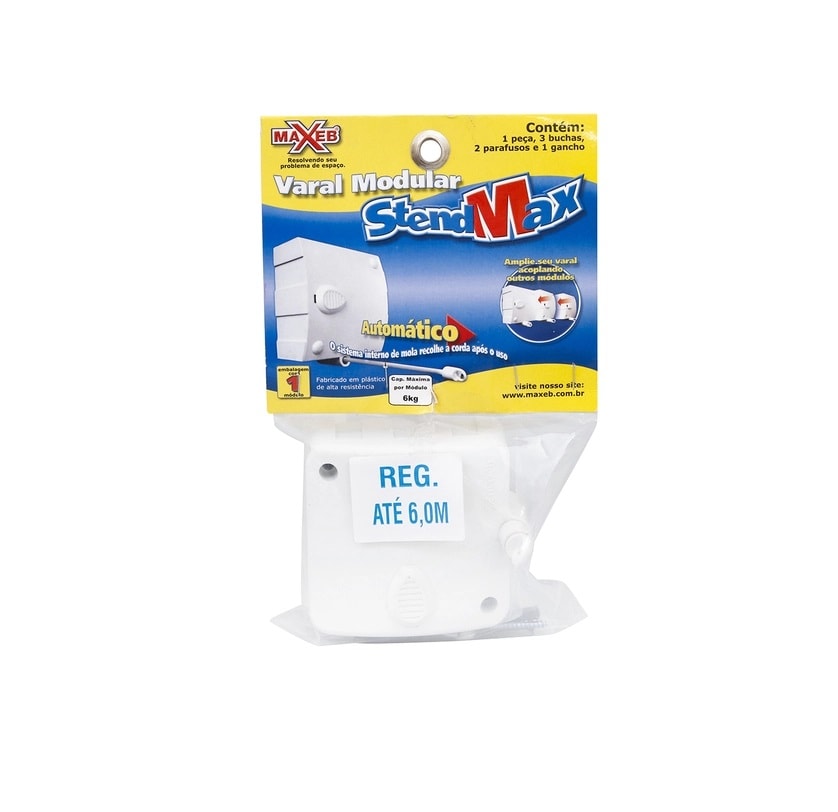 Varal de Parede Maxeb Automatico 1 Módulo - R7261