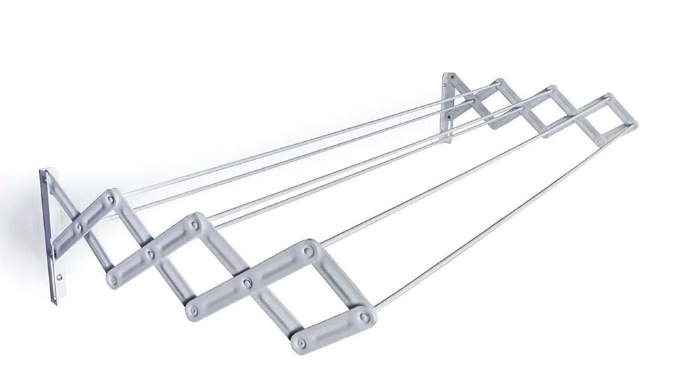 Varal Sanfonado Aço 1,00m Mor