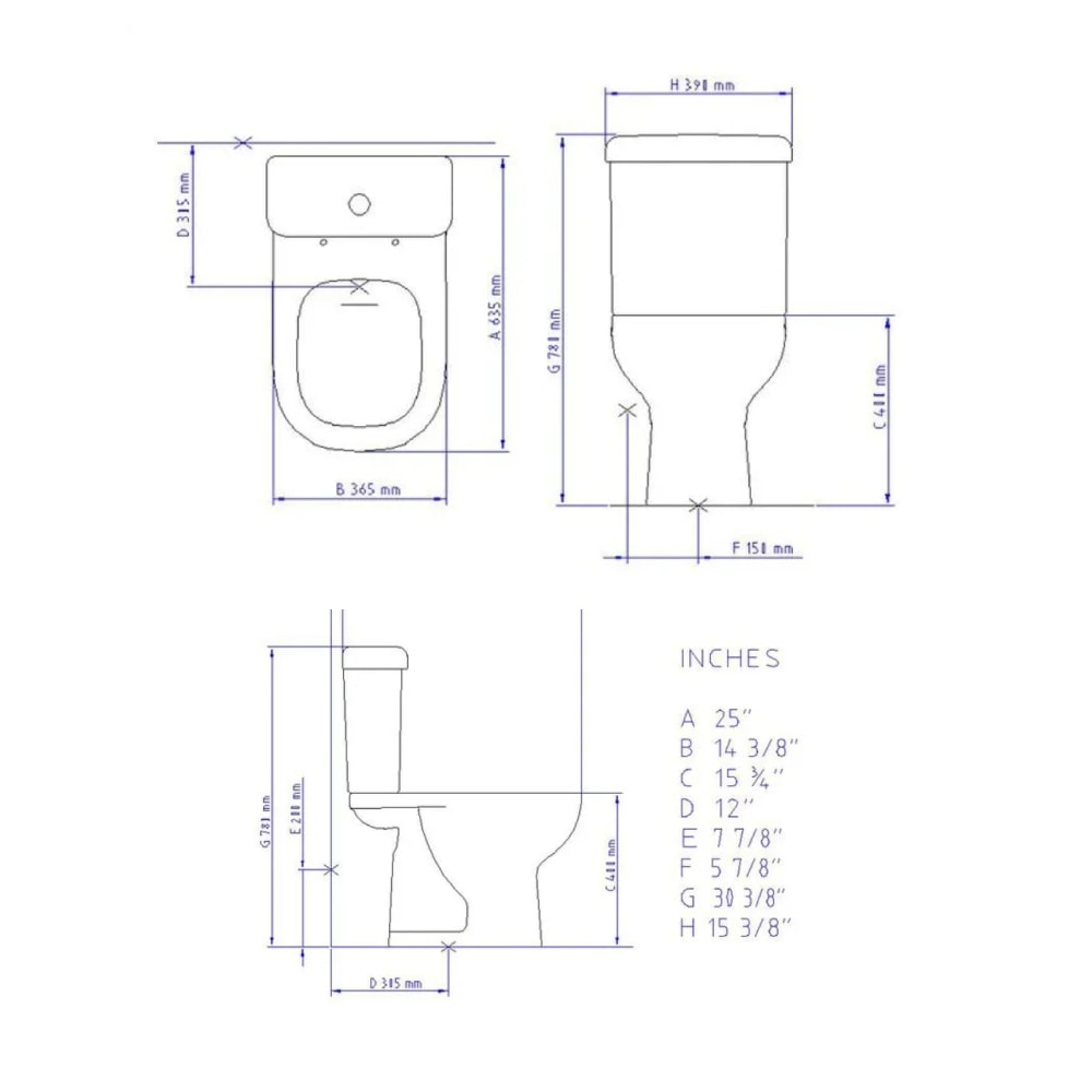 Vaso Sanitário Bacia com Caixa Acoplada Icasa Branco - IP2100