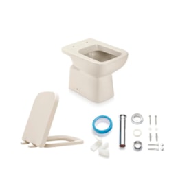 Vaso Sanitário Bacia Convencional + Acessórios Misti Icasa Palha - CBCMIS14