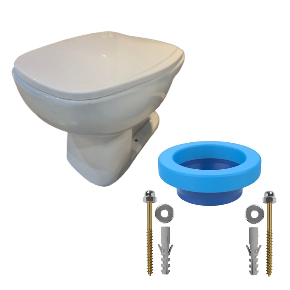 Vaso Sanitário Bacia Convencional + Acessórios Vivace Camburi Branca