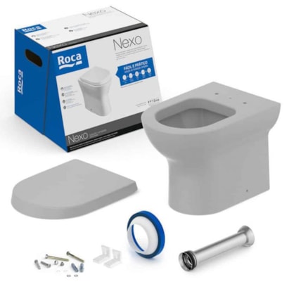 Vaso Sanitário Bacia Convencional + Assento Roca Nexo Stone - C343727013