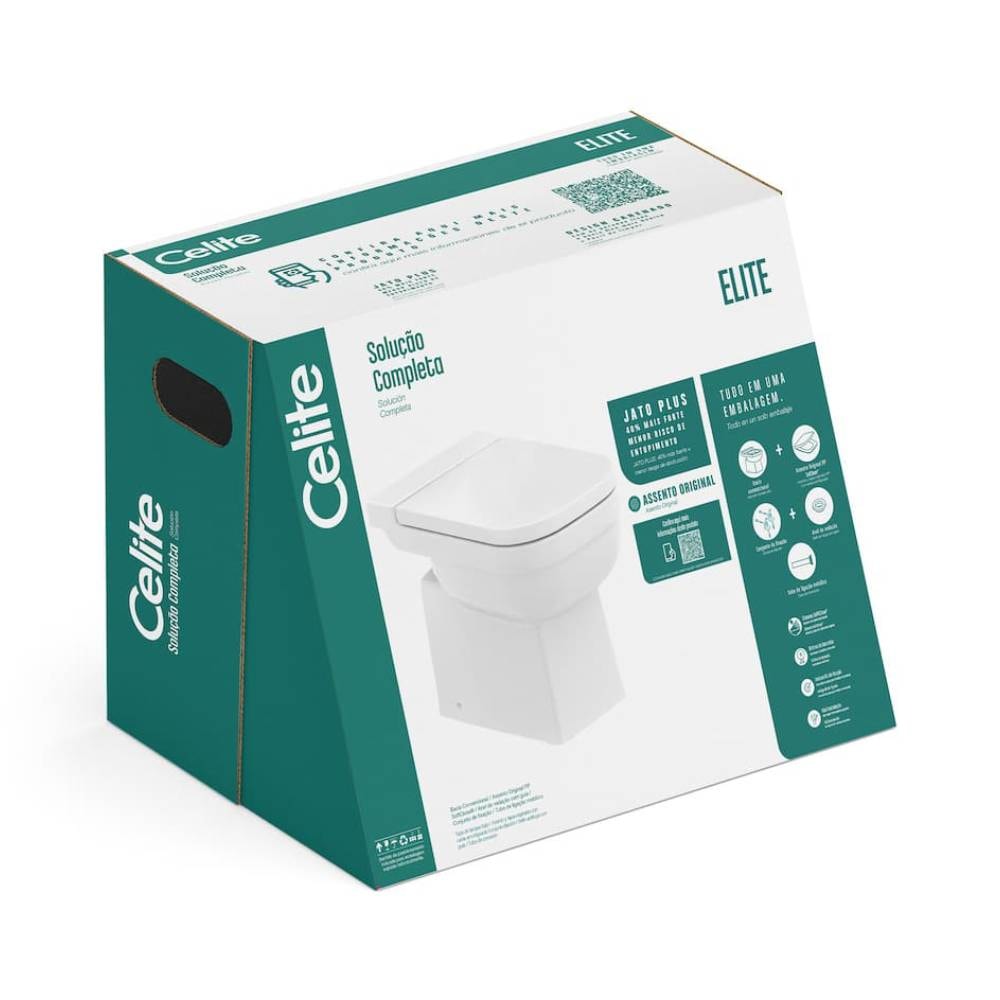 Vaso Sanitário Bacia Convencional Celite Elite Branco - 1747270010300