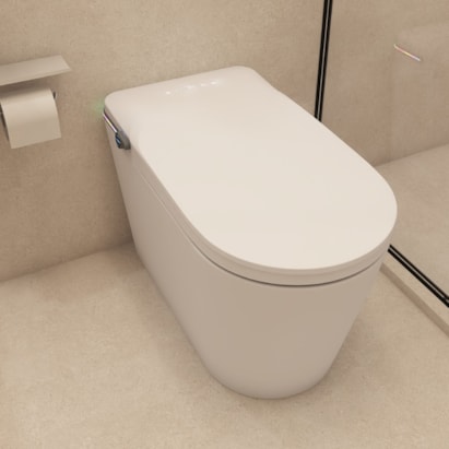 Vaso Sanitário Bacia Convencional Dax Volga Inteligente 110v Branca - DAX-3032-VG-WH